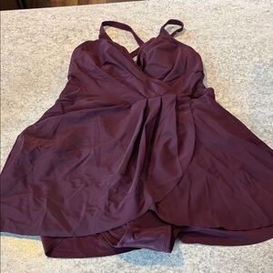 Cupshe Women's One Piece Swimsuit in Deep Plum